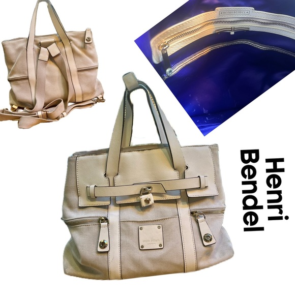 henri bendel Handbags - Henri Bendel Jetsetter convertible backpack with purple interior lining.